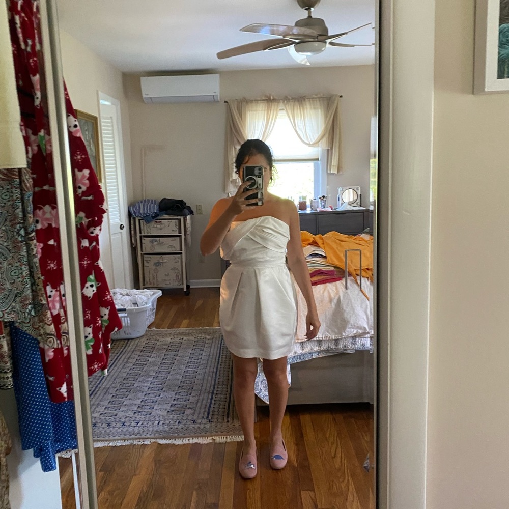 Off-White Bcbgeneration Strapless Dress - image 1